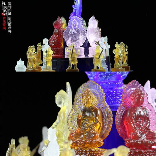 琉璃药师坛城佛像十二药叉药师七佛四大菩萨一套居家小型密宗修法 - 图2