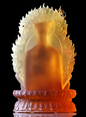 琉璃地藏王菩萨背板寺庙工艺品