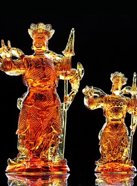 琉璃四大金刚佛堂工艺品四天尊王