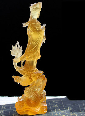 古法琉璃妈祖娘娘圣母菩萨佛像