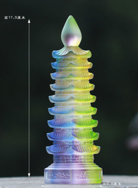 琉璃中式摆件创意文昌塔