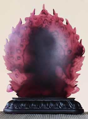 古法琉璃大黑天密宗寺庙财神像