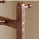 Solid wood coat rack floor-standing bedroom clothes rack medieval style