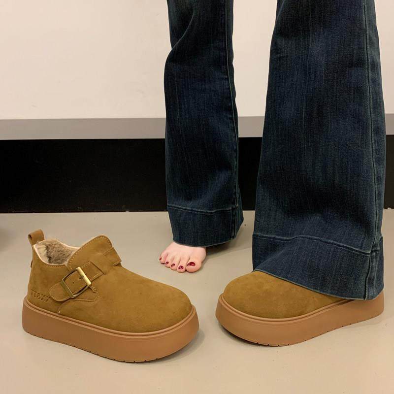 厚底增高加绒豆豆勃肯鞋女春秋2026新款加厚高帮乐福棉鞋保0115w,淘宝优惠券,粉丝福利购,淘宝优惠卷