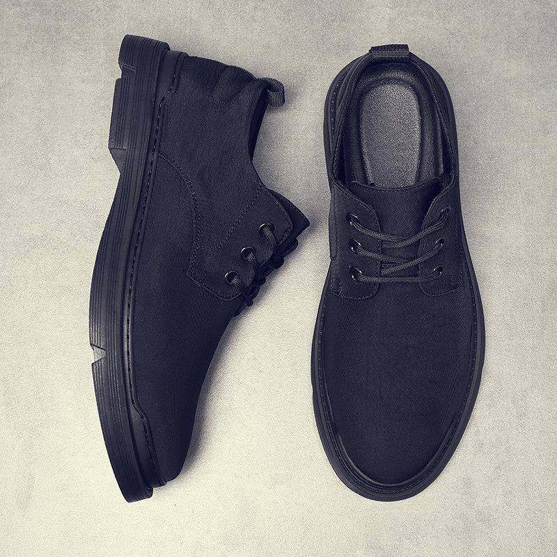 男鞋春秋新款透气布鞋男细带潮流百搭休闲板鞋男帆布鞋皮0110r,淘宝优惠券,粉丝福利购,淘宝优惠卷