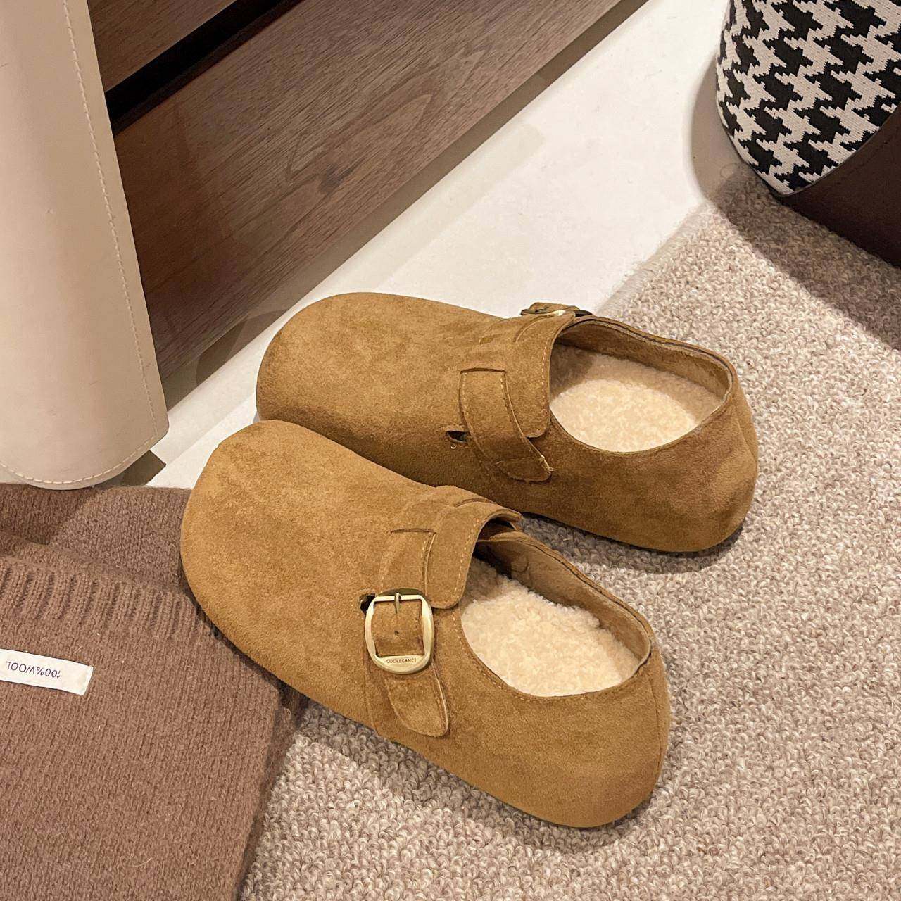 厚底增高小个子全包加绒勃肯鞋女2026新款春秋乐福鞋保暖二0115w,淘宝优惠券,粉丝福利购,淘宝优惠卷