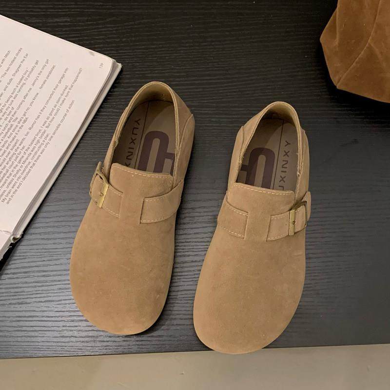 豆豆勃肯鞋女2026春季新款懒人一脚蹬乐福单鞋厚底全包覆古0115w,淘宝优惠券,粉丝福利购,淘宝优惠卷