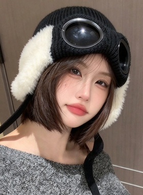 冬季女加厚保暖护耳飞行员雷锋帽