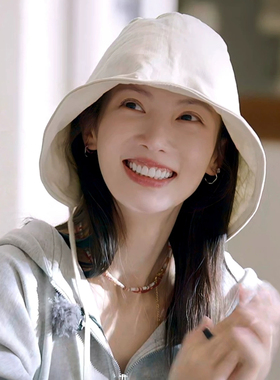 金晨同款亚麻透气显脸小渔夫帽