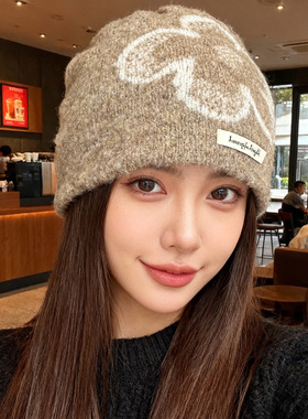 韩版复古提花保暖护耳包头帽女