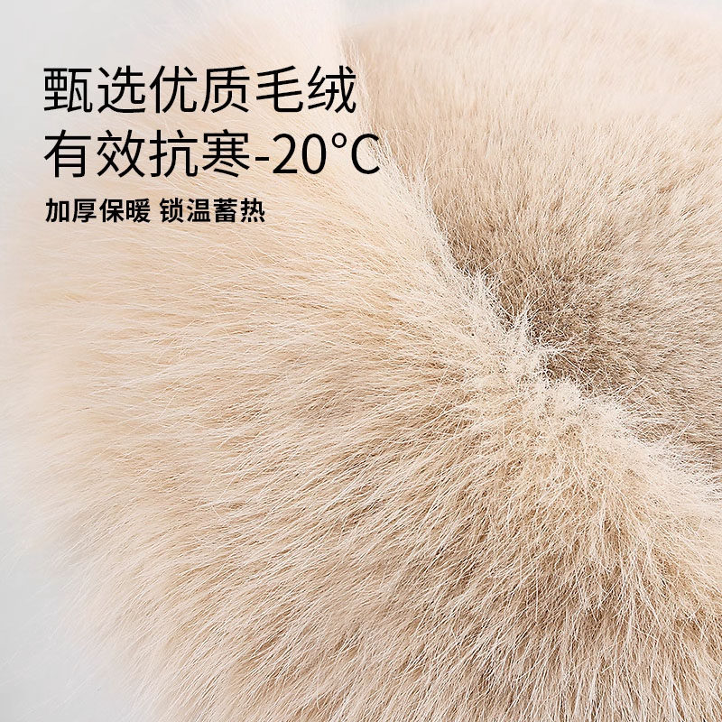2025新款韩系毛绒仿貂毛渔夫帽女秋冬季加厚保暖护耳氛围感蒙古帽,淘宝优惠券,粉丝福利购,淘宝优惠卷