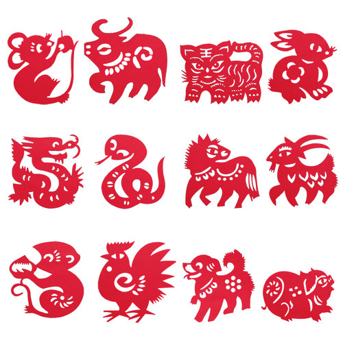 中国传统元素2022新年虎年剪纸刻画稿窗花板纸儿童剪裁窗花纸diy学生幼儿园剪纸书套装12生肖成人版剪纸 - 图2