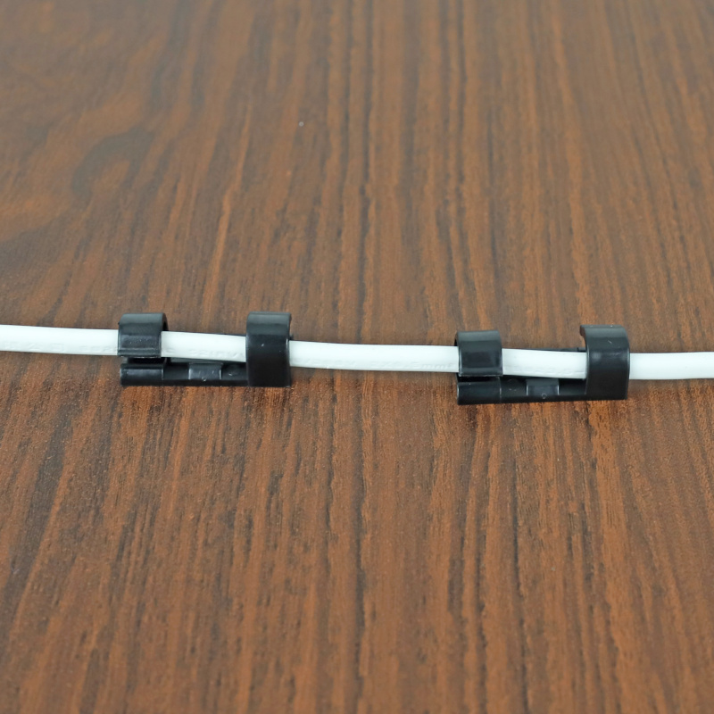 理线器电线收纳固定线夹卡扣3M胶自粘桌面鼠标数据网线走线定位器