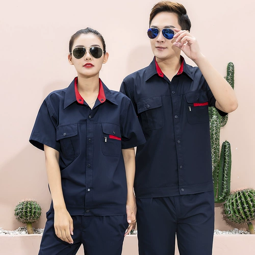 Хлопковый тонкий летний износостойкий комбинезон, короткий рукав, делается под заказ