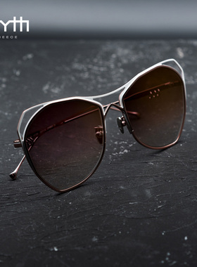 硬核时尚墨镜不规则大框修脸防晒