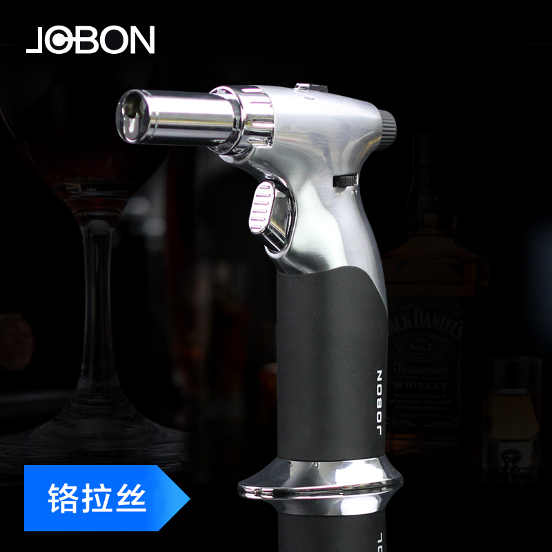 JOBON中邦品牌焊枪创意礼盒金属直冲雪茄充气喷枪防风打火机创意 - 图3