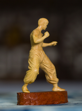 黄杨木雕人物摆件手办办公装饰