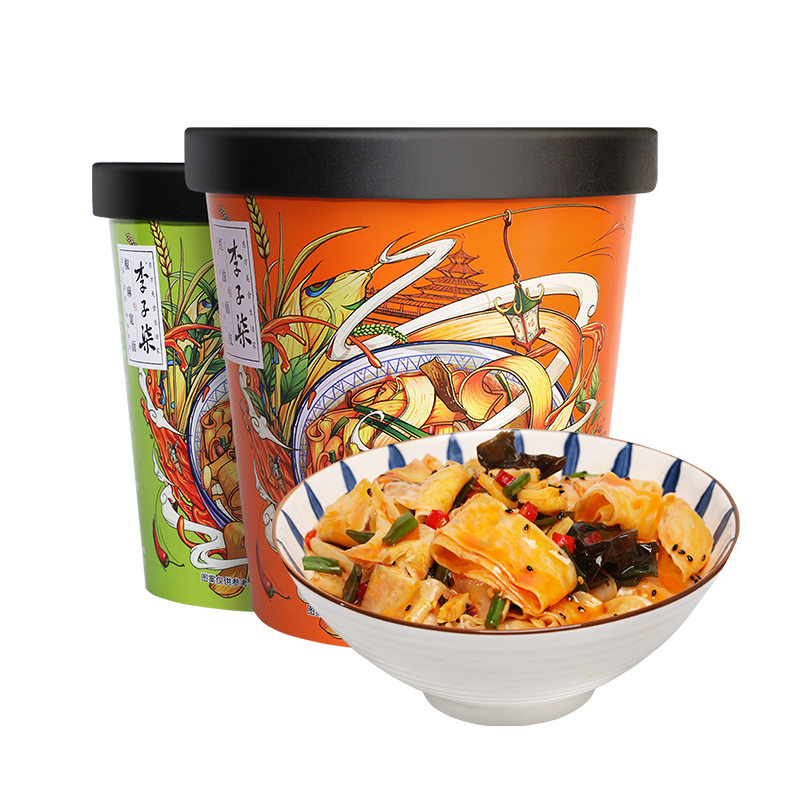 李子柒红油面皮速食3杯