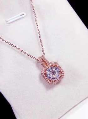 灵动锆石吊坠项链女韩版网红简约百搭项链女2023新款长款锁骨链个