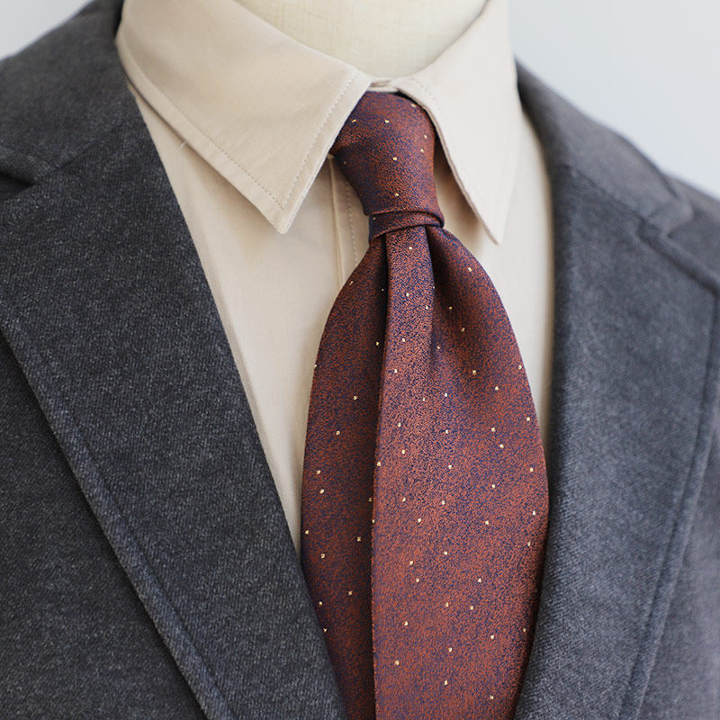 复古 暖棕系商务纯色点子绅士8CM正装商务职业领带男新郎伴郎配件,淘宝优惠券,粉丝福利购,淘宝优惠卷