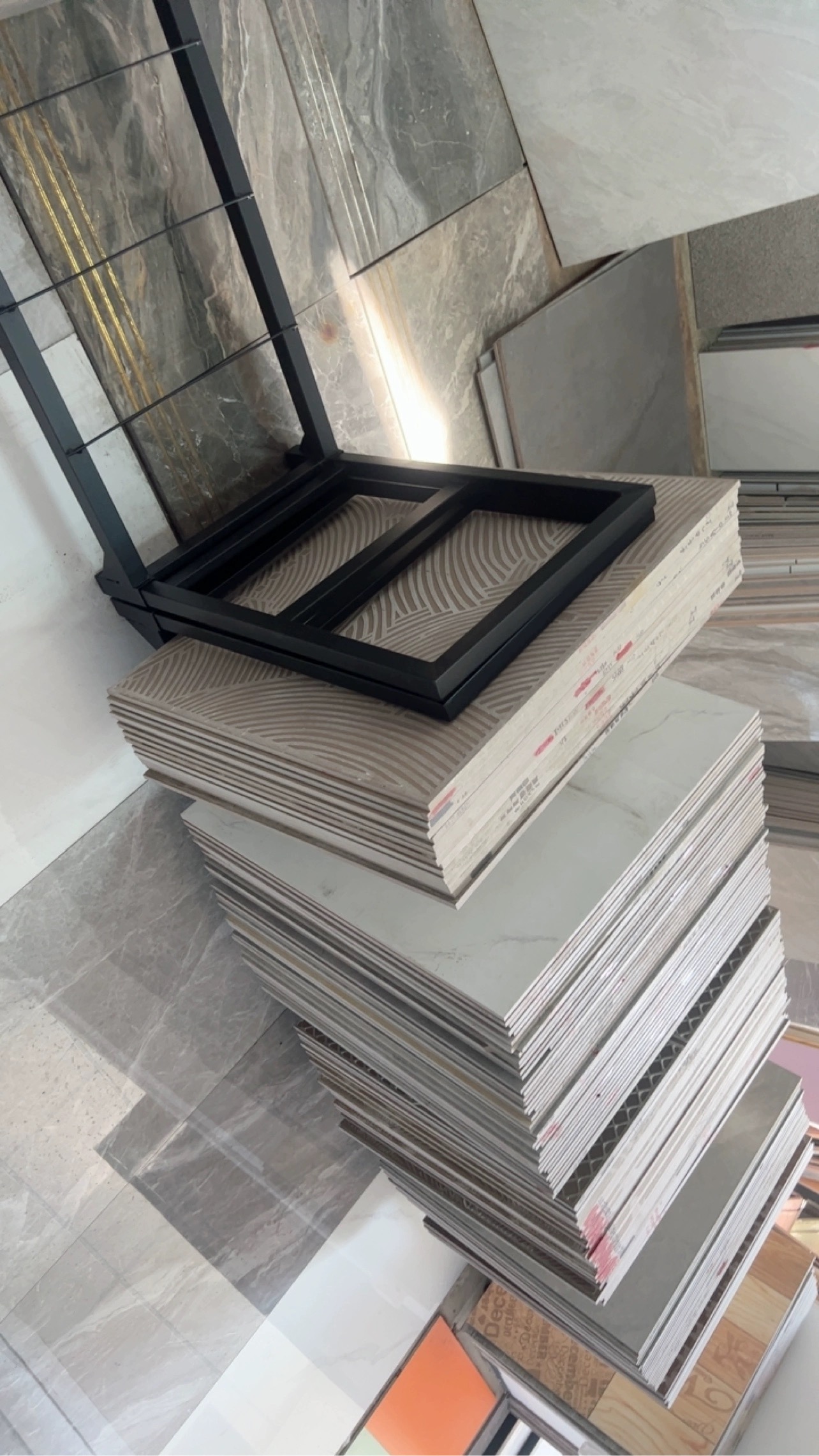 现货包邮瓷砖样品展架多功能展板外墙砖展架子马赛克手提板展示架 - 图1