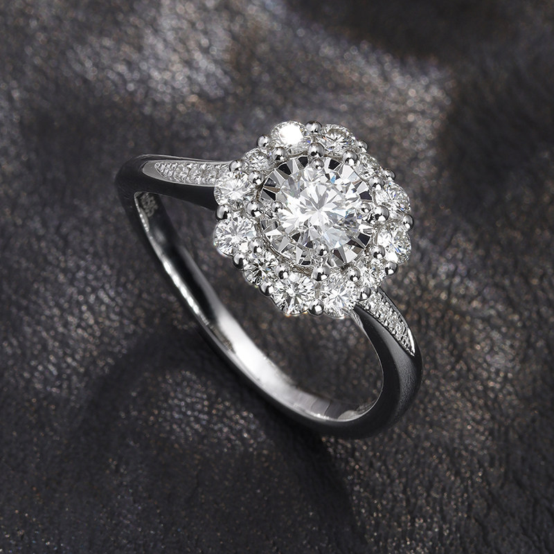 VINCARRY 18K cultured diamond ring, elegant, sophisticated, fashionable, versatile, light luxury, advanced customization, new product recommendation