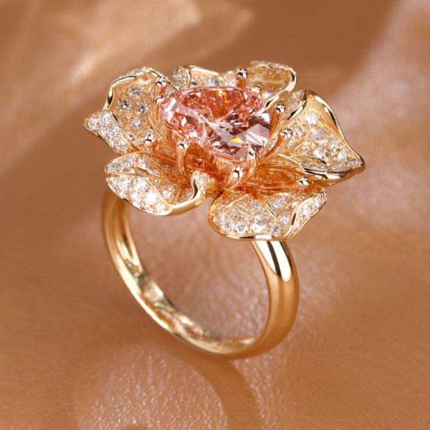 18K flower ring