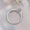 VINCARRY 18K gold cultured diamond six-prong ring