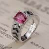 18K gold cultured diamond ring light luxury jewelry