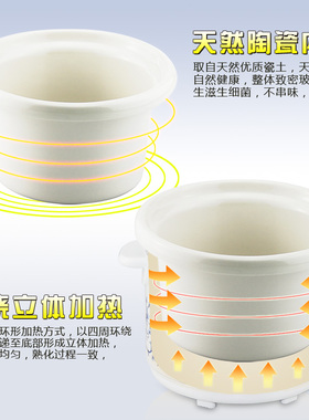 全自动煮粥神器陶瓷养生电炖锅