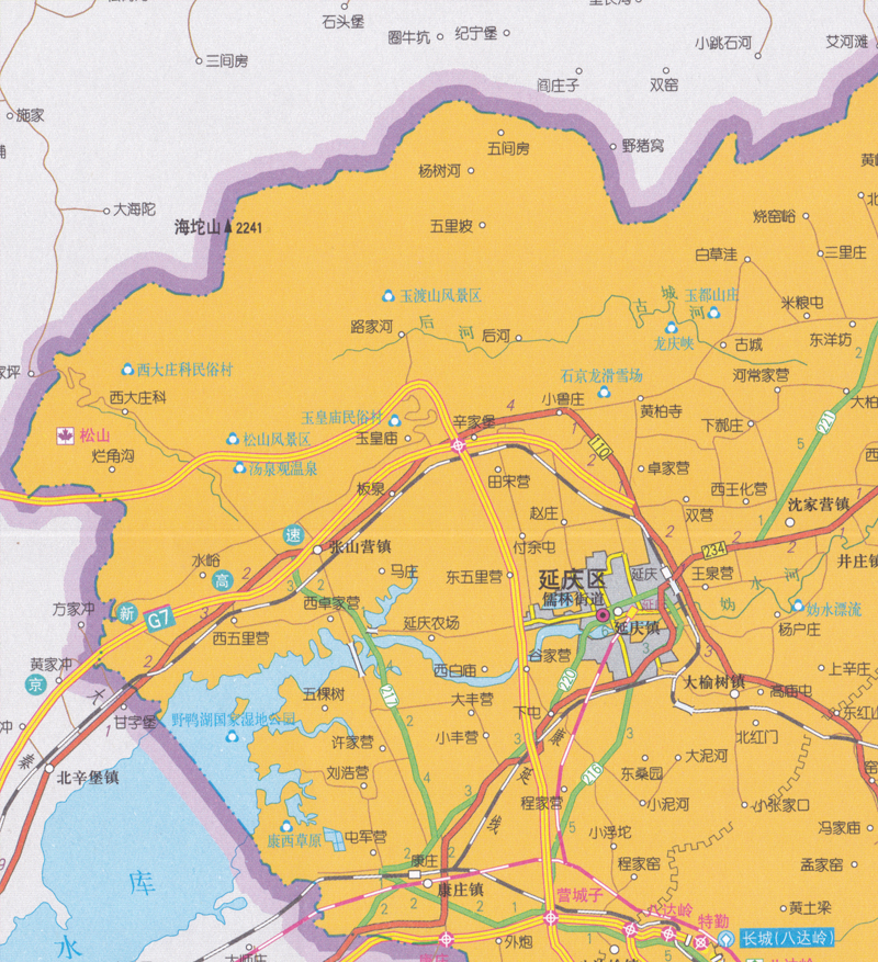 2024新版 北京市地图 贴图折叠图袋装 中国分省 106*75cm 折叠便携 城市交通路线行政区划分 星球地图出版社 - 图0