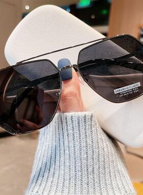 飞行员墨镜男士开车专用偏光镜双梁太阳镜可配近视防晒眼镜带度数