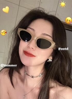 章若楠同款墨镜女ins猫眼