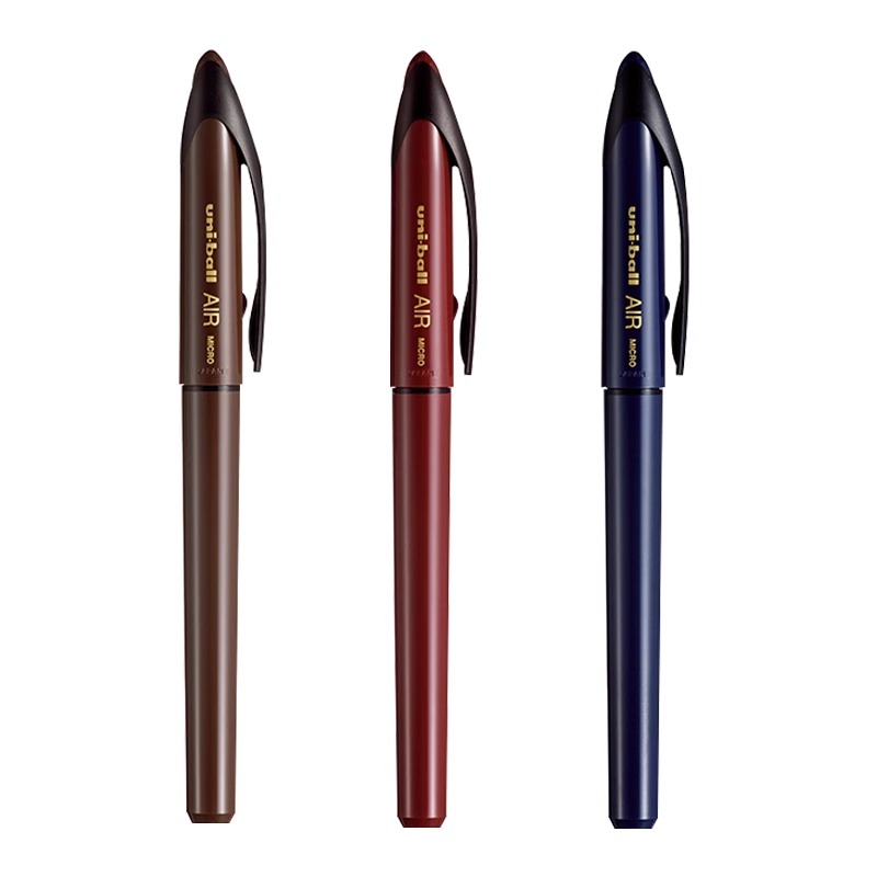 日本uniball三菱黑科技笔金字限定UBA-188深红笔签字笔直液式air中性笔黑硬笔练字控笔老师用蓝红色0.5mm - 图3