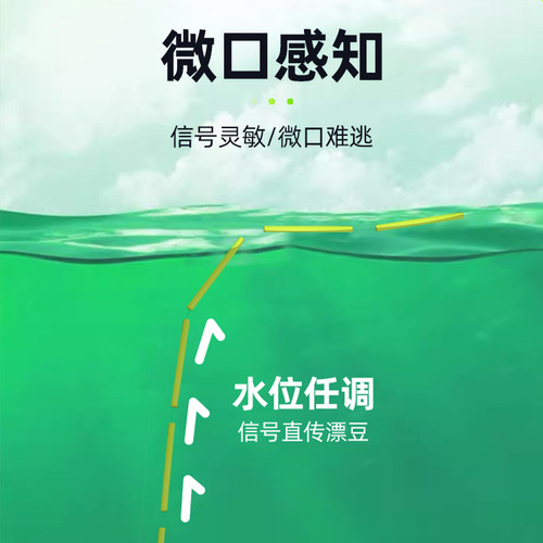 加长仿鹅毛七星漂线组朝天钩钓鲫鱼专用高灵敏传统钓免调漂钓鱼钩 - 图1