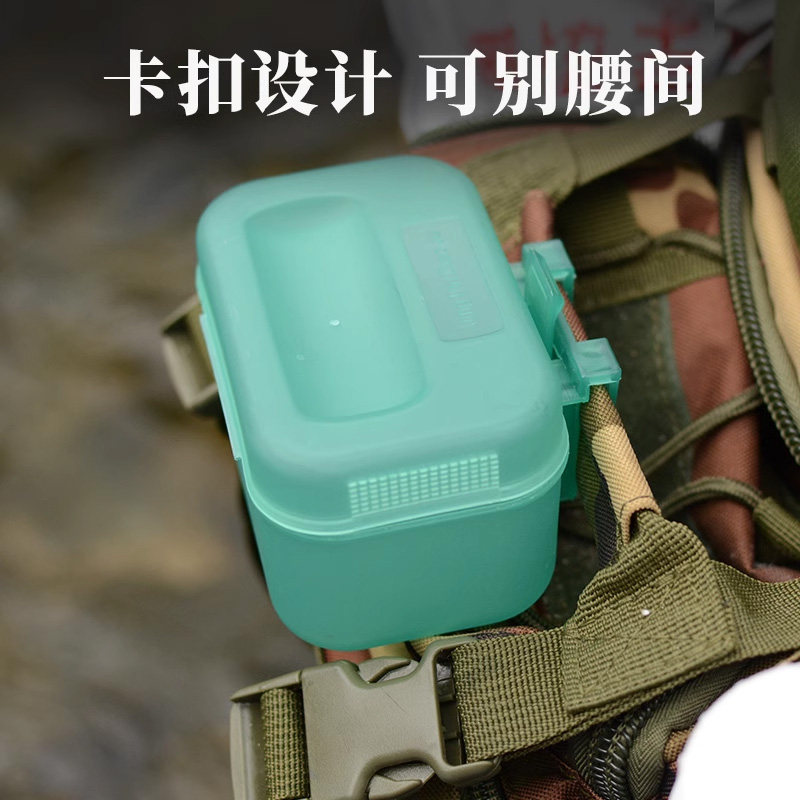 溪流钓腰盒走钓面筋饵料盒蚯蚓盒挂腰带盖单层便携透气活饵塑料盒,淘宝优惠券,粉丝福利购,淘宝优惠卷