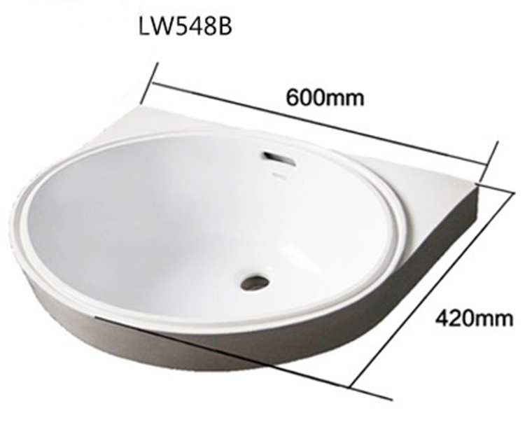 TOTO洗脸盆台下盆LW546B LW548B陶瓷洗面盆洗手盆 椭圆台下盆智洁 - 图2