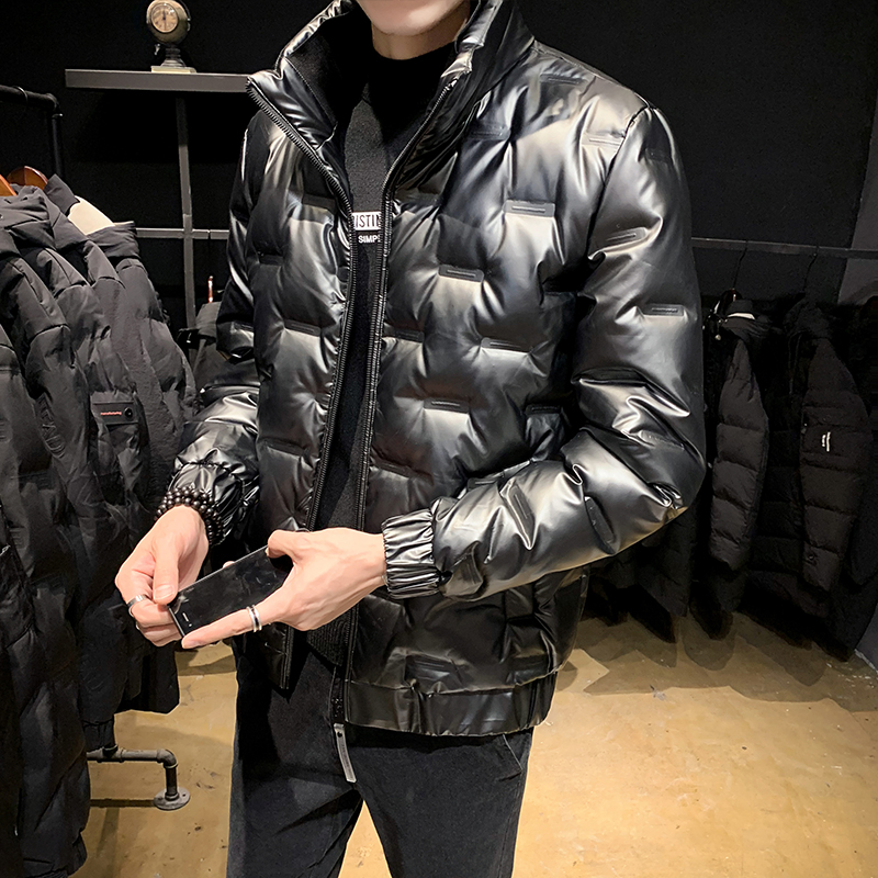 2020新款冬季潮流亮面羽绒服-秒客网
