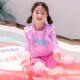 Young-sleeved girls split long-sleeved trousers skirt-style swimsuit