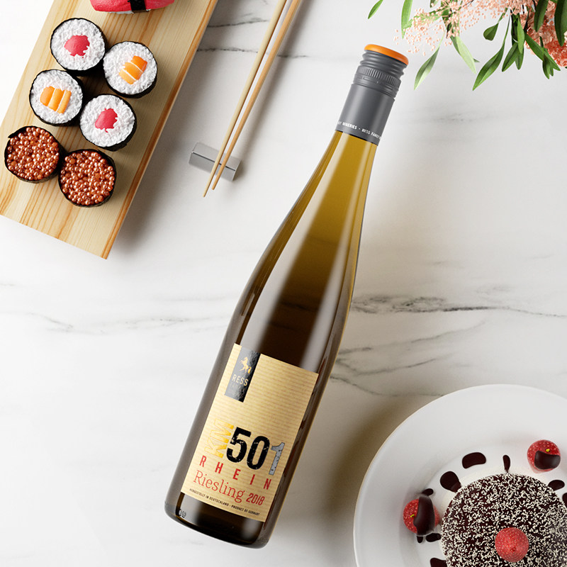 经典趣尝德国原瓶进口Riesling莱茵雷司令半甜型白葡萄酒750ml_虎窝淘