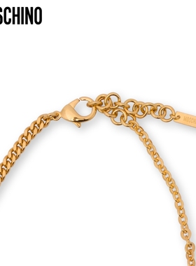 【礼物会员6折起】Moschino/莫斯奇诺女士小型可颂面包吊坠项链