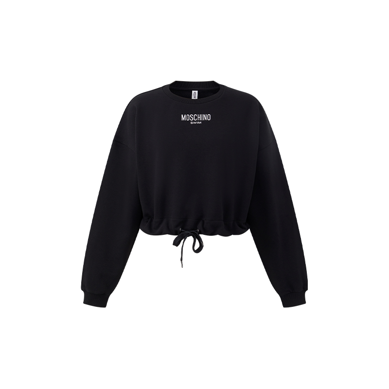 【礼物低至5折】Moschino swim/莫斯奇诺 秋冬徽标印花短款上衣 - 图3
