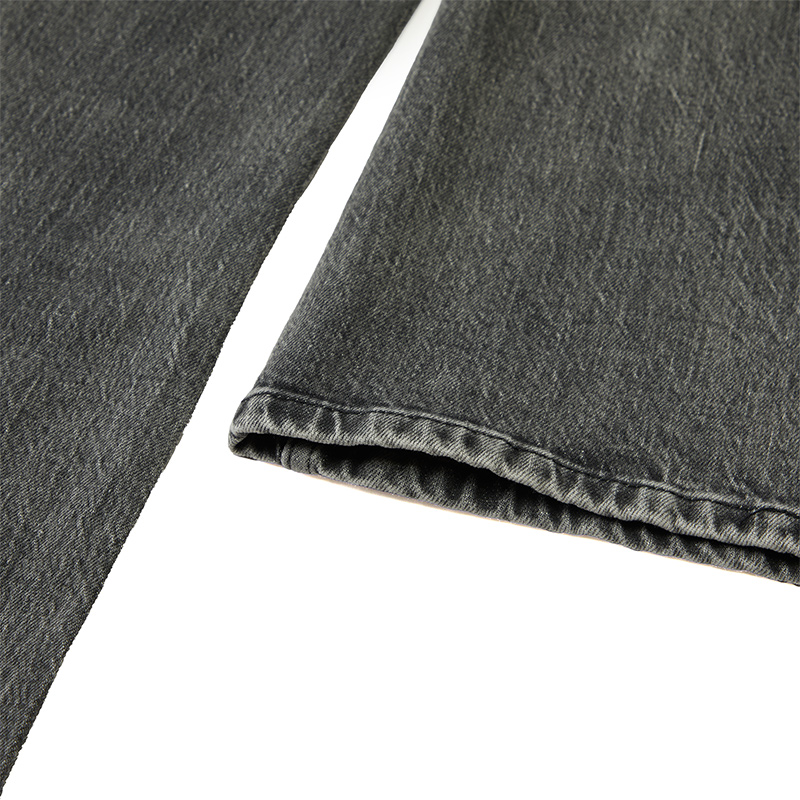 【礼物低至5折】M05CH1N0 JEANS  女士徽标贴布弹力牛仔喇叭裤 - 图3