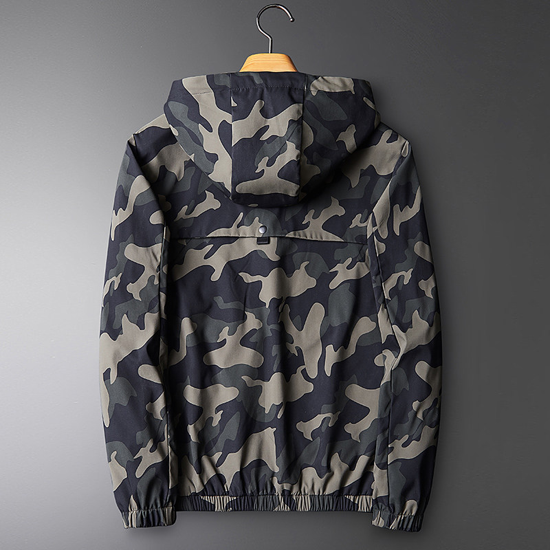 迷彩男士春秋工装潮流中青年夹克 pwrs夹克