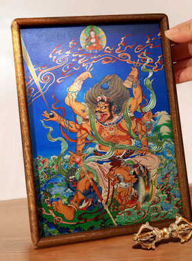 藏式唐卡铜雕画装饰画摆台