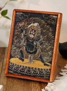 金刚手菩萨铜雕画摆台