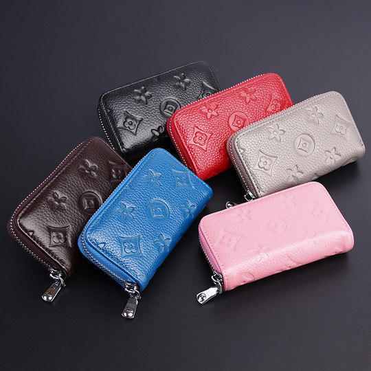 Сумка для ключей для мужчин и женщин, корейская симпатичная многофункциональная сумка для хранения из воловьей кожи большой емкости, простой подвесной держатель для карточек на талии, два в одном