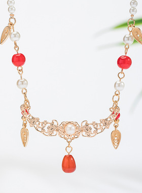 汉服璎珞古风项链女仙气软宋制