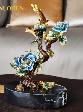 圣朗伦现代中式创意珐琅彩摆件