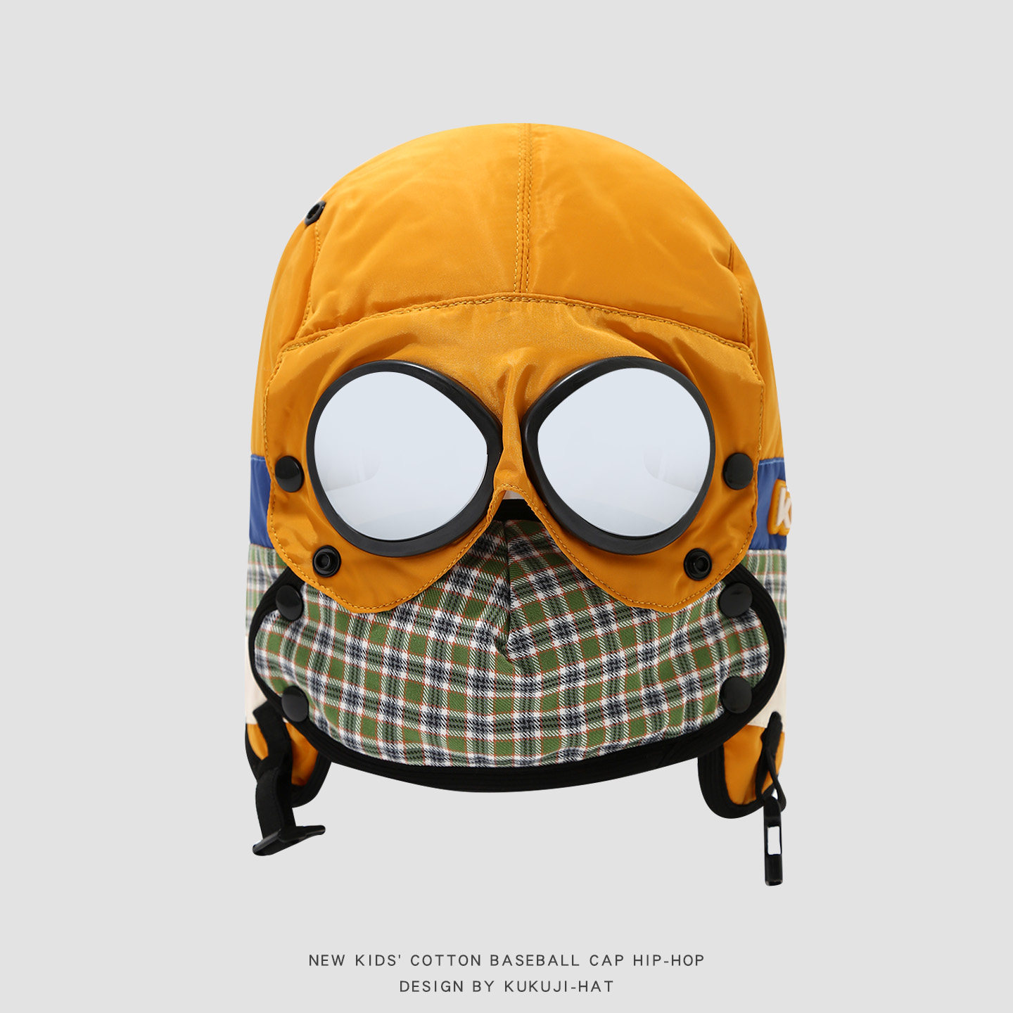 飞行员儿童帽子秋冬新款骑车防风护耳雷锋帽男童女孩防寒保暖面罩,淘宝优惠券,粉丝福利购,淘宝优惠卷